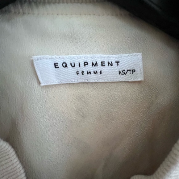 Equipment Femme Cream Snake Print Jacket Silk - Picture 4 of 8